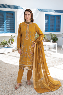  Khayal-Unstitched-3Pc Embroidered Cotton Suit