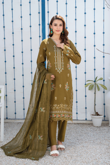  Khayal-Unstitched-3Pc Embroidered Cotton Suit