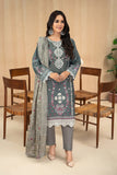 MANNAT - Unstitched 3Pc Embroidered Cotton Suit