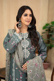 MANNAT - Unstitched 3Pc Embroidered Cotton Suit