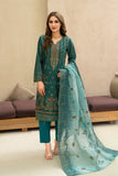 MANNAT - Unstitched 3Pc Embroidered Cotton Suit