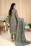 MANNAT - Unstitched 3Pc Embroidered Cotton Suit