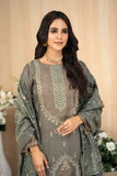 MANNAT - Unstitched 3Pc Embroidered Cotton Suit