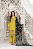 MEHAK - Unstitched 3Pc Embroidered Cotton Suit