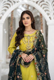 MEHAK - Unstitched 3Pc Embroidered Cotton Suit