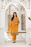 MEHAK - Unstitched 3Pc Embroidered Cotton Suit