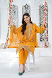 MEHAK - Unstitched 3Pc Embroidered Cotton Suit