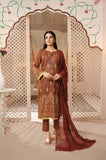 Unstitched-3Pc Embroidered Broshia  Suit