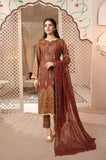 Unstitched-3Pc Embroidered Broshia  Suit