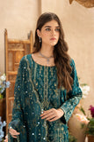 Unstitched-3Pc Embroidered Broshia  Suit