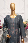 MANNAT SPECIAL- Unstitched 3Pc Embroidered Cotton Suit