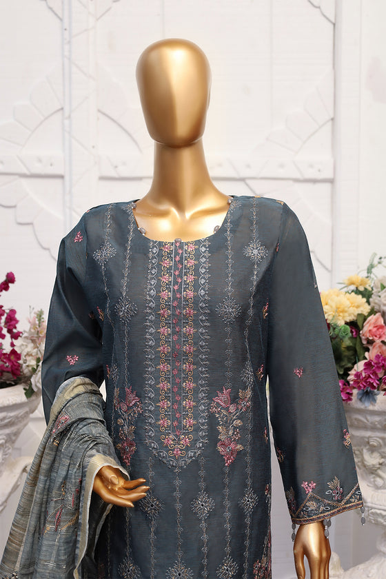 MANNAT SPECIAL- Unstitched 3Pc Embroidered Cotton Suit
