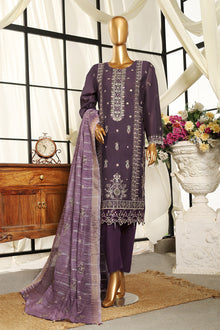  MANNAT SPECIAL- Unstitched 3Pc Embroidered Cotton Suit
