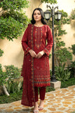 MYRA-Unstitched-3Pc Embroidered Cotton  Suit
