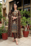 MYRA-Unstitched-3Pc Embroidered Cotton  Suit
