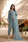 NAYAB-Unstitched-3Pc Cotton Embroidered Suit