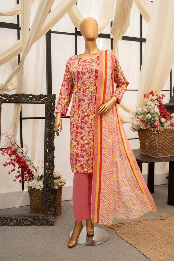 Premium Digital Printed Lawn -Unstitched 3Pc