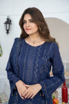 RAABTA-Unstitched-3Pc Cotton Embroidered Suit