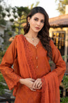 SAHIBA -3pc Cotton  Embroidered suit