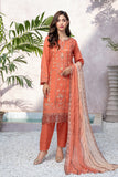 Unstitched-3Pc Embroidered Cotton Suit