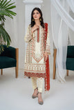 Unstitched - 3Pc Embroidered Cotton Suit