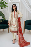 Unstitched - 3Pc Embroidered Cotton Suit
