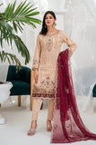 Unstitched - 3Pc Embroidered Cotton Suit