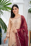 Unstitched - 3Pc Embroidered Cotton Suit