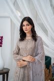 Unstitched - 3Pc Embroidered Cotton Suit
