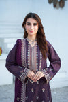 Silsila-E-Husn-Unstitched-3Pc Embroidered Cotton Suit