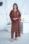 Silsila-E-Husn-Unstitched-3Pc Embroidered Cotton Suit