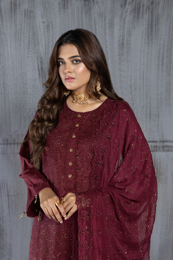 ULFAT CHAPTER 2 CHIKANKARI EDIT - 3PC UNSTITCHED