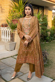 Unstitched - 3pc Embroidered Multi jacquard broshia suit