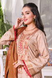 3PC Embroidered Staple Broshia Cotton -Unstitched