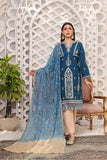 LAMHA FESTIVE EDIT - Unstitched 3Pc Embroidered Cotton Suit
