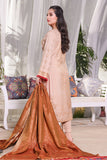 3PC Embroidered Staple Broshia Cotton -Unstitched