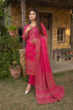 Unstitched - 3pc Embroidered Multi jacquard broshia suit