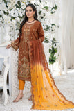 Unstitched-3Pc Embroidered Cotton  Suit