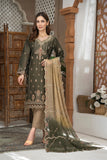 TAMANNA - Unstitched 3Pc Embroidered Cotton Suit