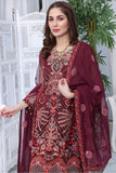 Unstitched - 3 Pc Luxury Embroidered Organza Suit