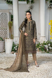 AIK ARZOO. Unstitched-3Pc Embroidered Cotton Suit