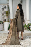 AIK ARZOO. Unstitched-3Pc Embroidered Cotton Suit