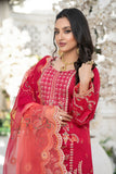 Unstitched-3Pc Embroidered Cotton  Suit