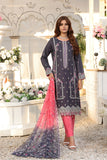 LAMHA FESTIVE EDIT - Unstitched 3Pc Embroidered Cotton Suit