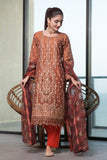 Unstitched - 3 Pc Embroidered Cotton Suit