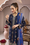 Unstitched - 3 Pc Embroidered Cotton Suit