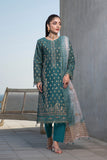 Unstitched - 3 Pc Embroidered Cotton Suit
