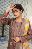 AIK ARZOO. Unstitched-3Pc Embroidered Cotton Suit