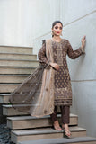 Unstitched - 3 Pc Embroidered Cotton Suit