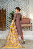 AIK ARZOO. Unstitched-3Pc Embroidered Cotton Suit